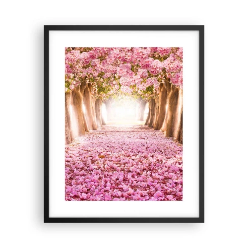 Affiche dans un cadre noir - Poster - La route du paradis - 40x50 cm