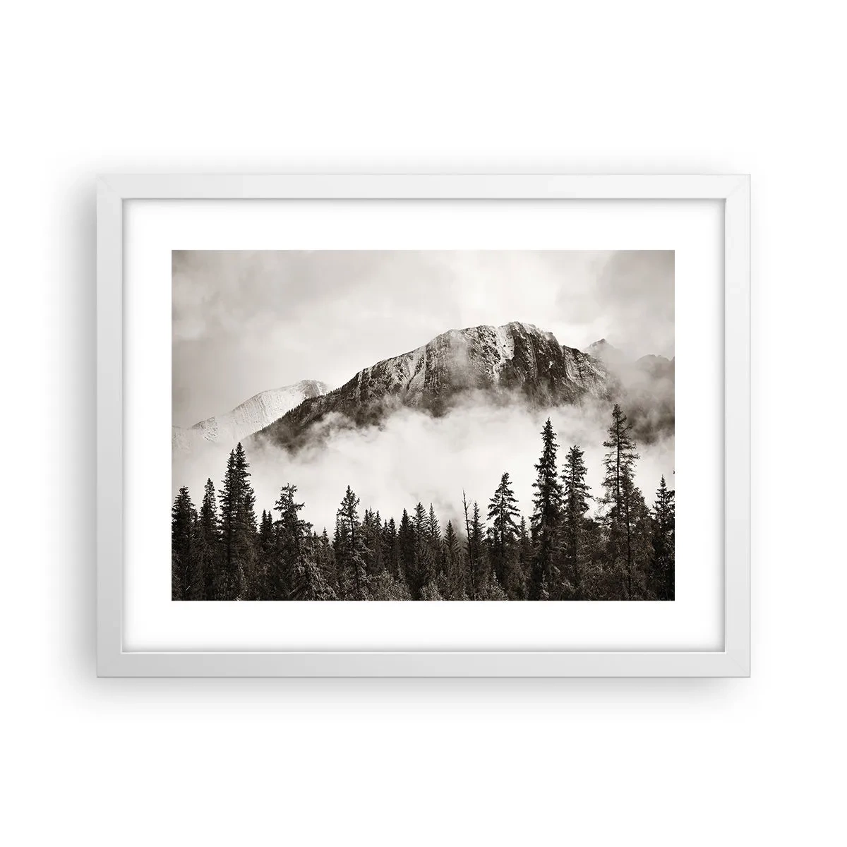 Affiche dans un cadre blanc - Poster - Seigneur de granite - 40x30 cm