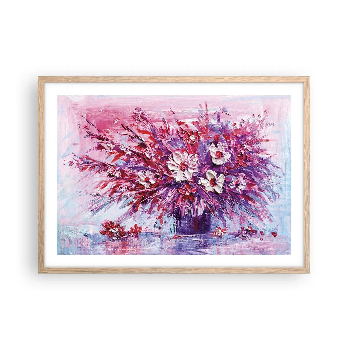 Affiche dans un chêne clair - Poster - Innocence et passion - 70x50 cm