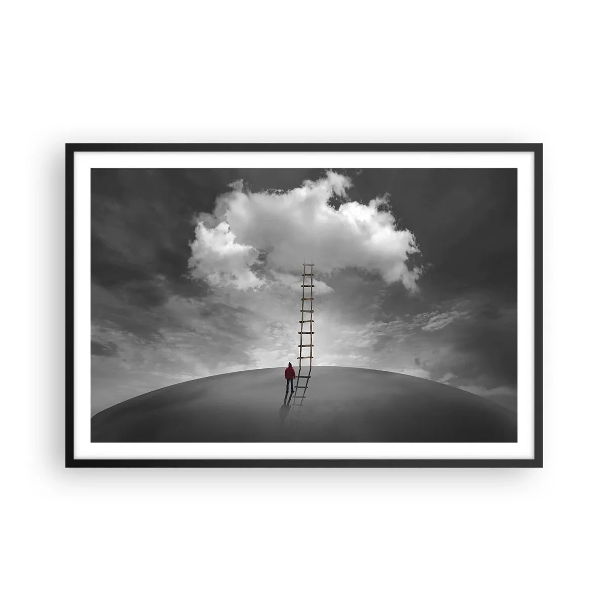 Affiche dans un cadre noir - Poster - Tout est possible - 91x61 cm