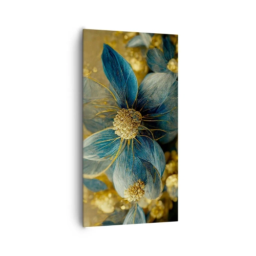 Impression sur toile - Image sur toile - Fleurir avec de l'or - 65x120 cm