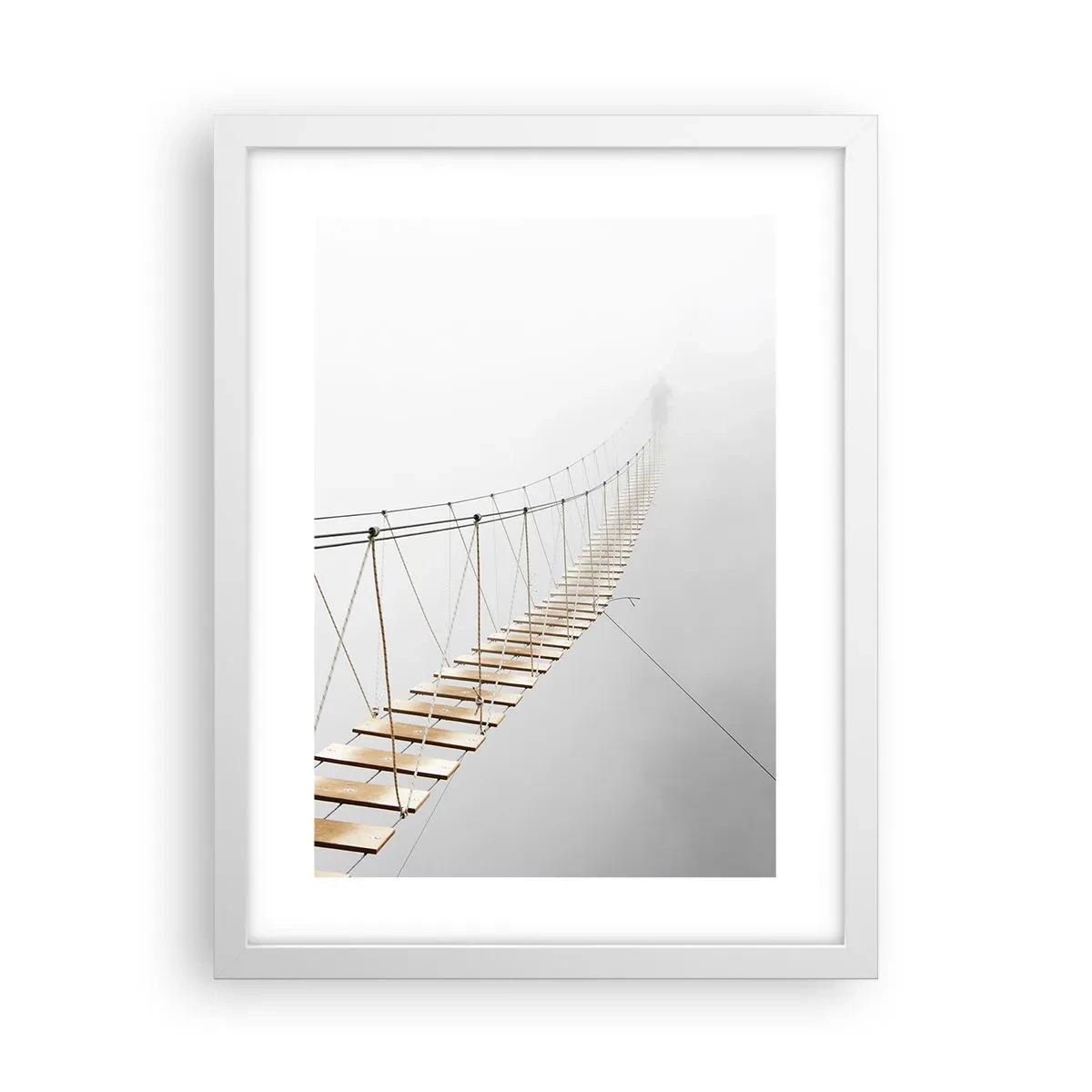 Affiche dans un cadre blanc - Poster - Où cela va-t-il te mener? - 30x40 cm