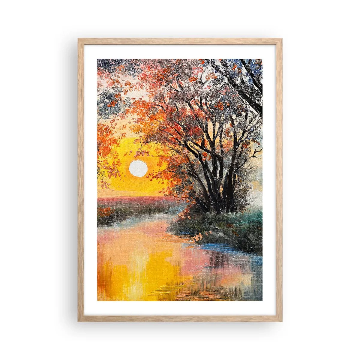 Affiche dans un chêne clair - Poster - Climats de printemps - 50x70 cm