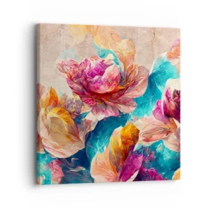 Impression sur toile - Image sur toile - Splendeur colorée du bouquet - 30x30 cm