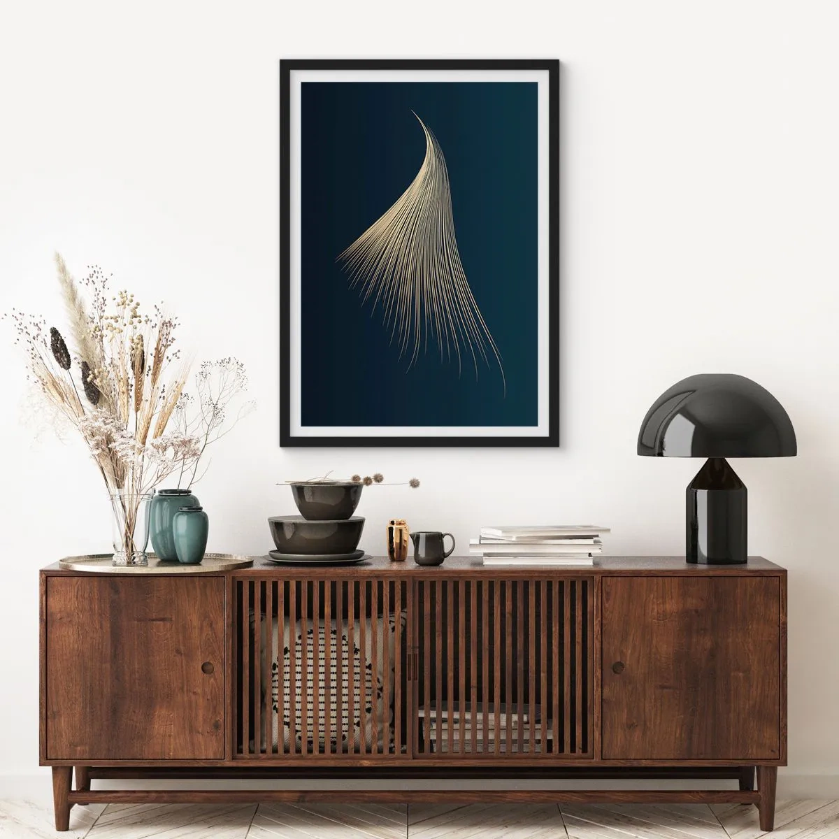 Affiche dans un cadre noir - Poster - Comme les cheveux d'un ange - 30x40 cm