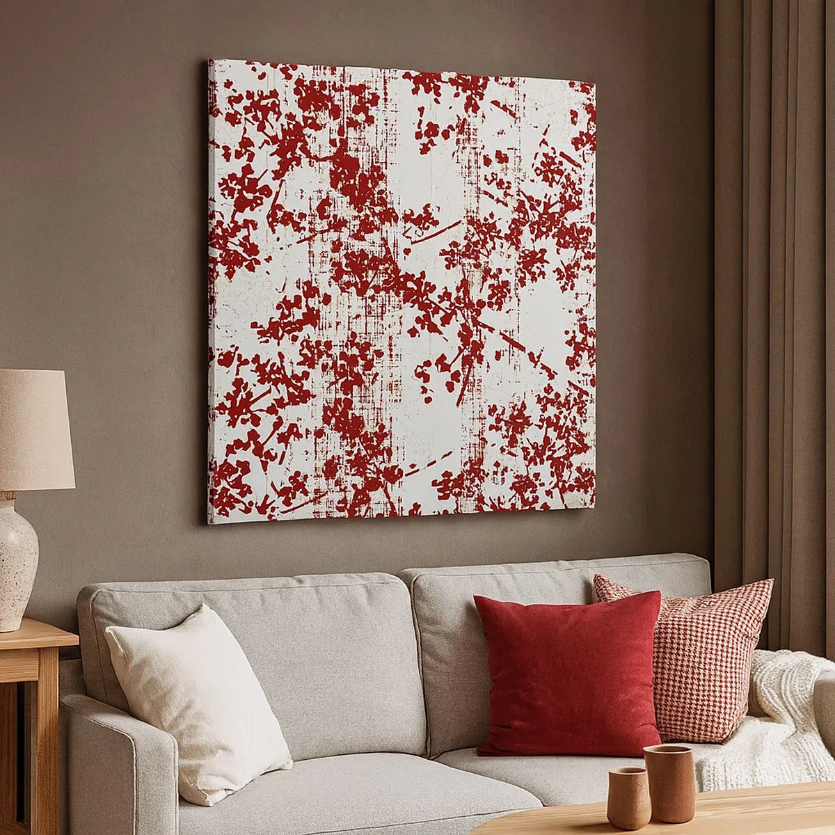 Impression sur toile - Image sur toile - Comme un calicot ancien - 30x30 cm