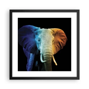 Affiche dans un cadre noir - Poster - Excentrique, pas bizarre - 40x40 cm