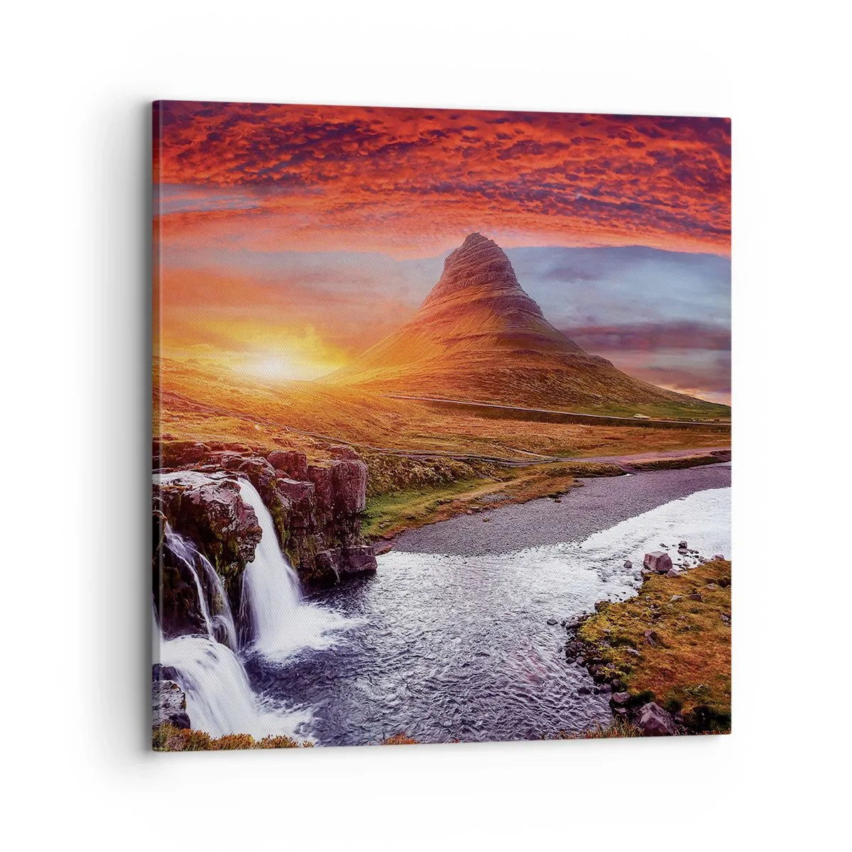 Impression sur toile - Image sur toile - Vue de la terre du milieu - 70x70 cm