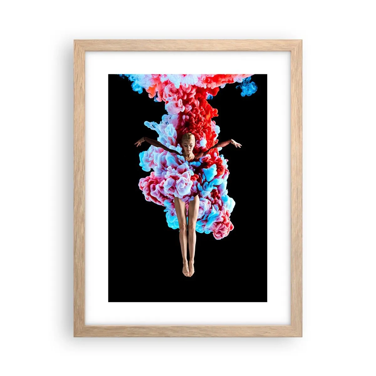 Affiche dans un chêne clair - Poster - En pleine floraison - 30x40 cm