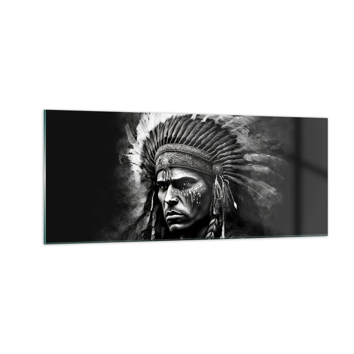 Impression sur verre - Image sur verre - Un leader et un guerrier - 100x40 cm