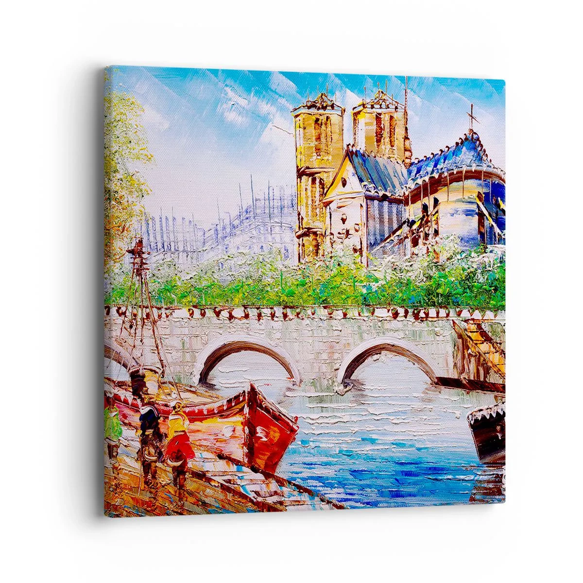 Impression sur toile - Image sur toile - Leur temps ne passe jamais - 40x40 cm