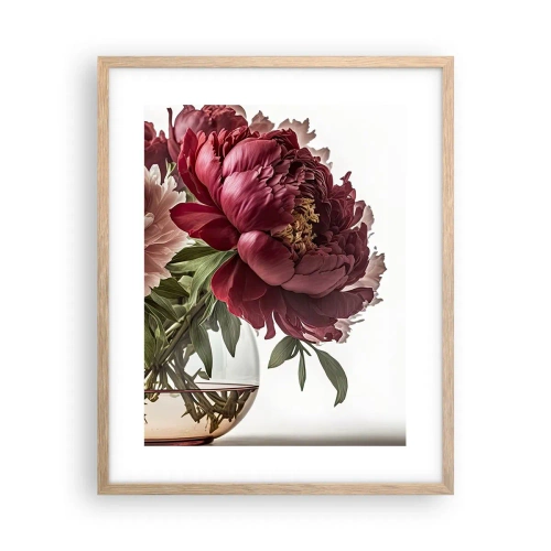 Affiche dans un chêne clair - Poster - En pleine floraison de beauté - 40x50 cm