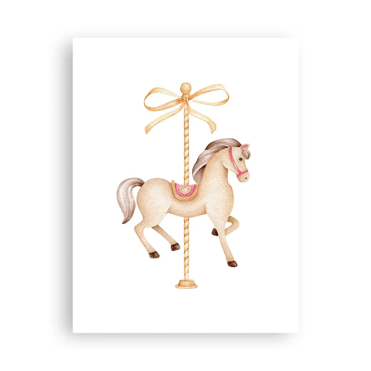 Affiche - Poster - Un trot gracieux - 30x40 cm