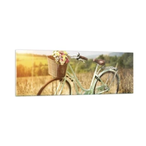 Impression sur verre - Image sur verre - Je vais rester un petit moment - 90x30 cm