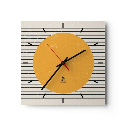 Horloge murale - Pendule murale - Le pouvoir de la simplicité - 40x40 cm