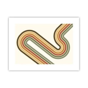 Affiche - Poster - En zig zag vers le but - 40x30 cm