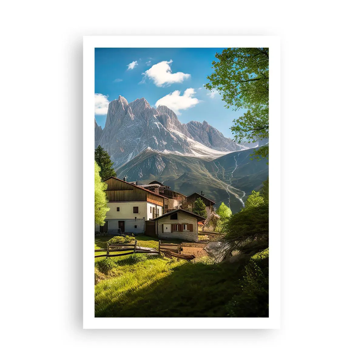 Affiche - Poster - Idylle alpine - 61x91 cm