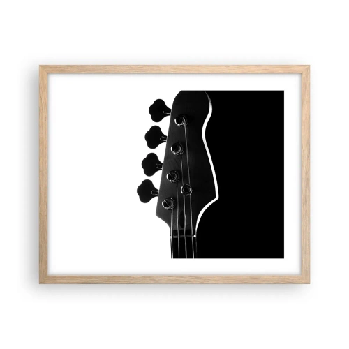 Affiche dans un chêne clair - Poster - Silence de roche - 50x40 cm