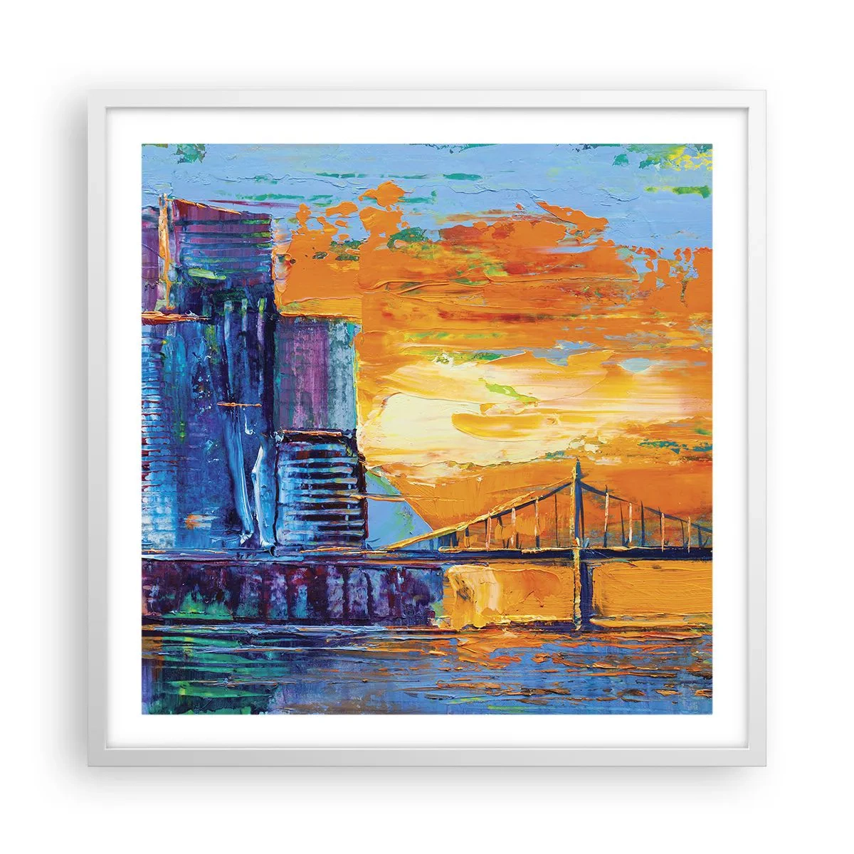 Affiche dans un cadre blanc - Poster - Culture et nature - 60x60 cm