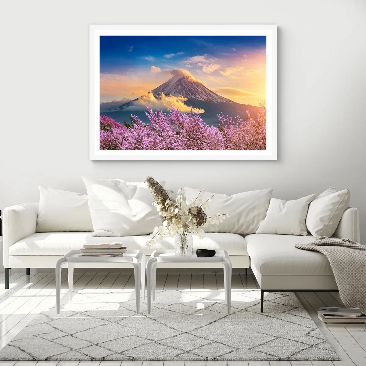 Affiche dans un cadre blanc - Poster - Sainteté japonaise - 91x61 cm