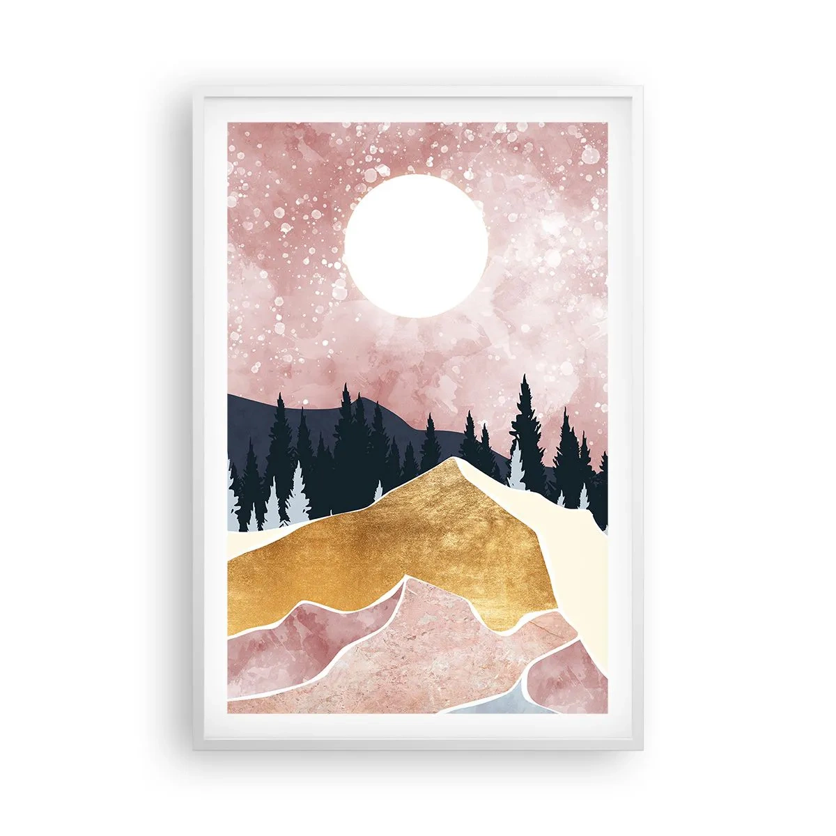 Affiche dans un cadre blanc - Poster - Gardien de la nuit - 61x91 cm