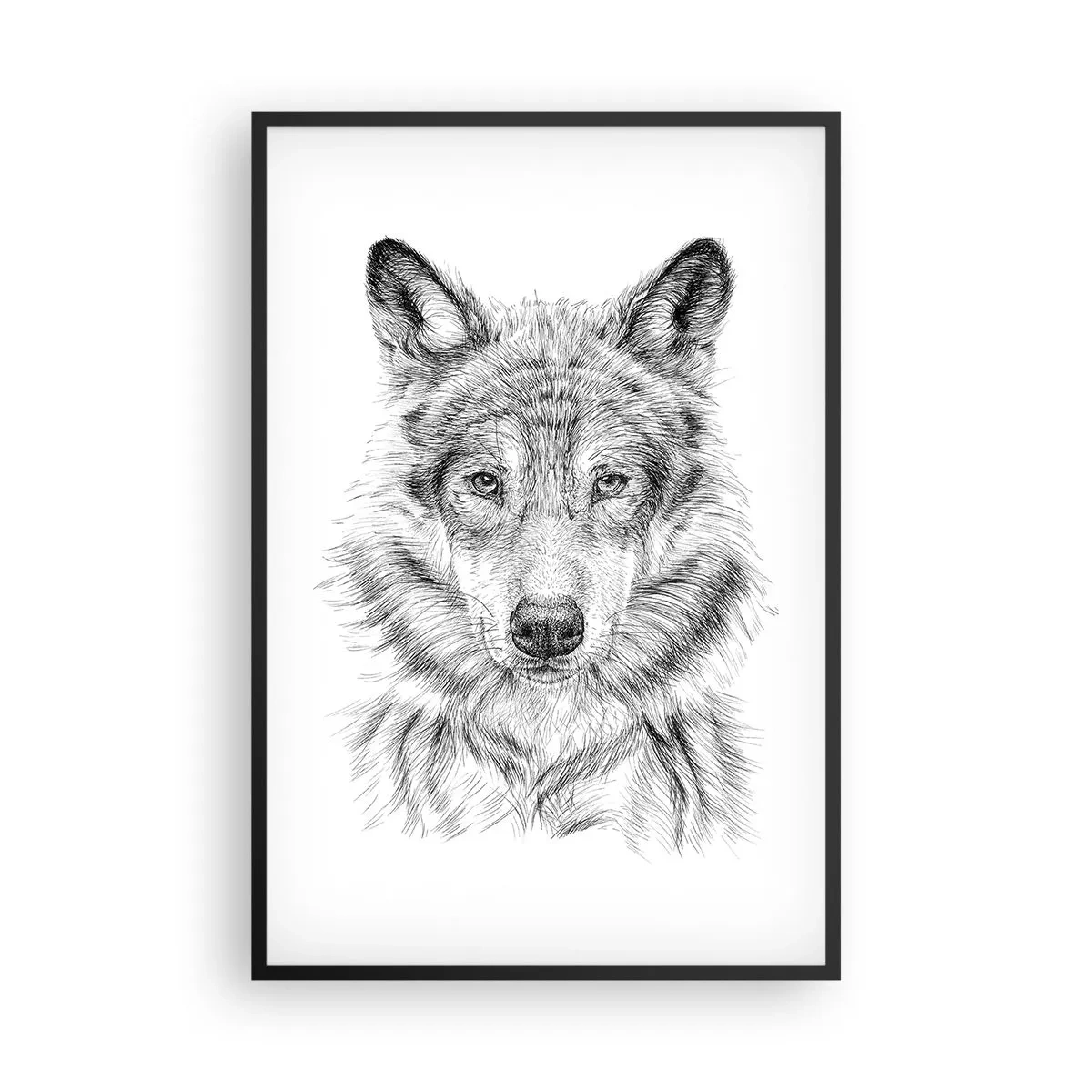 Affiche dans un cadre noir - Poster - Un leader né - 61x91 cm