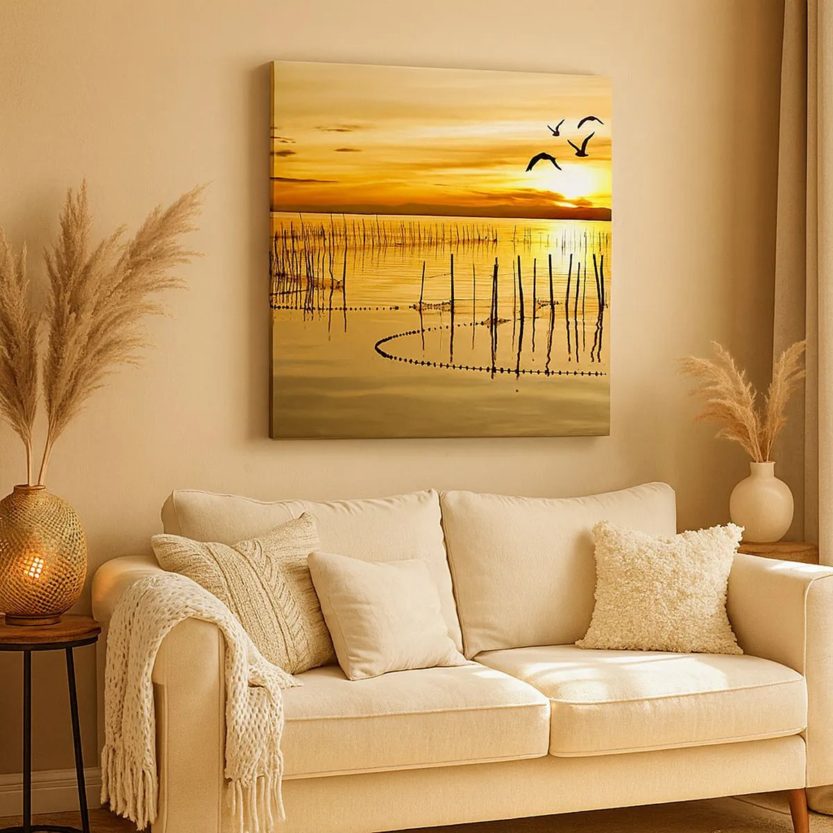 Impression sur toile - Image sur toile - À la pêche - 30x30 cm