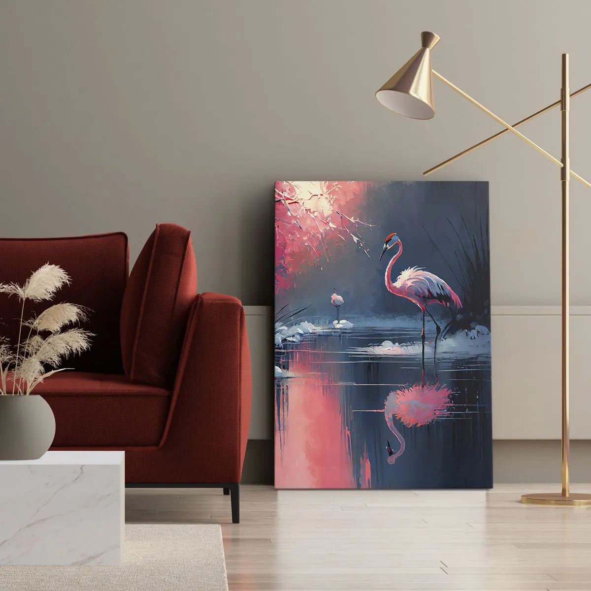Impression sur toile - Image sur toile - La retraite d'un oiseau - 55x100 cm