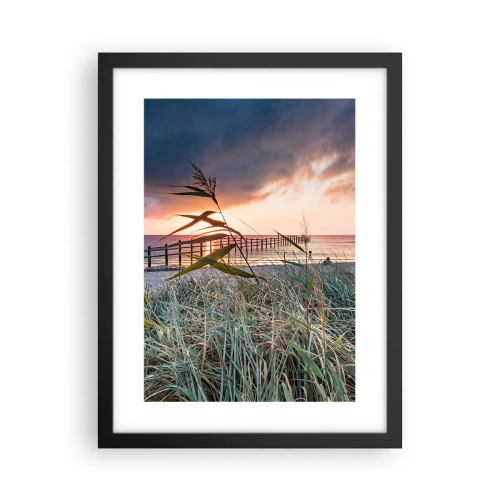 Affiche dans un cadre noir - Poster - Ça ne passe pas avec le vent - 30x40 cm