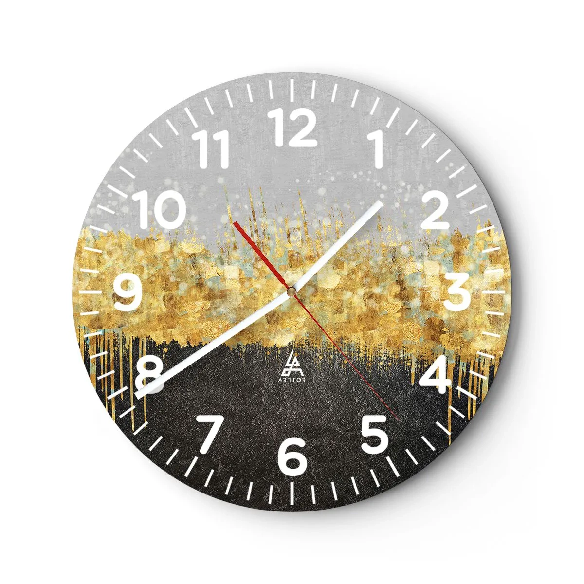 Horloge murale - Pendule murale - Vers l'intérieur et vers le haut - 40x40 cm