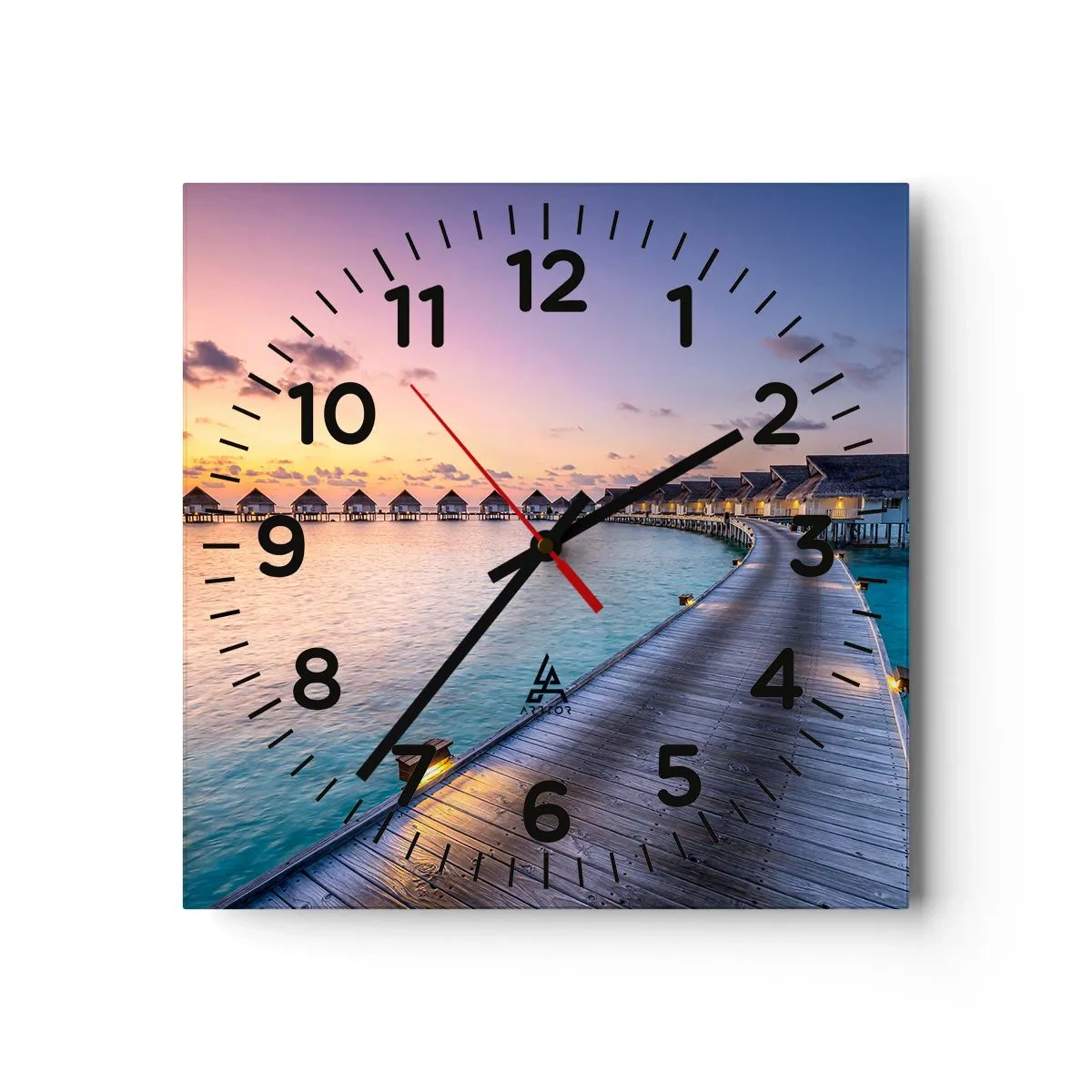 Horloge murale - Pendule murale - Vacances - retour aux sources - 40x40 cm