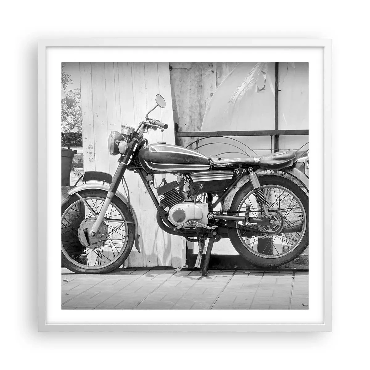 Affiche dans un cadre blanc - Poster - Classique au dessus de tout - 60x60 cm