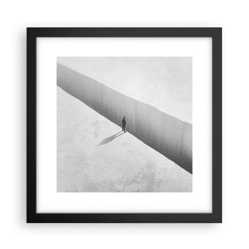 Affiche dans un cadre noir - Poster - Un objectif clair - 30x30 cm