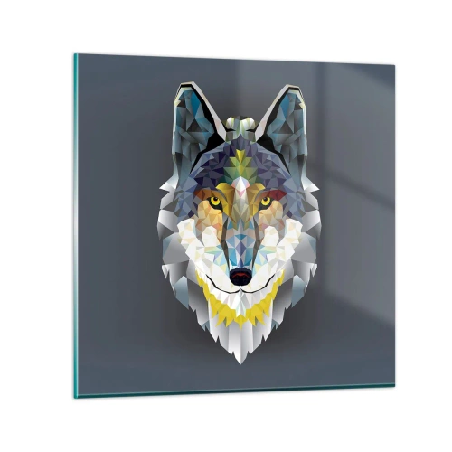 Impression sur verre - Image sur verre - On parle du loup - 30x30 cm