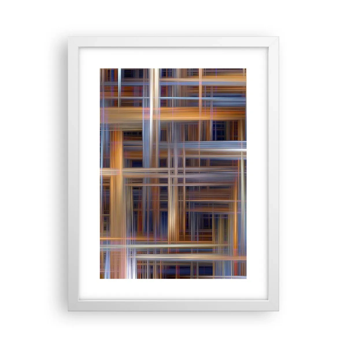 Affiche dans un cadre blanc - Poster - Tissé de lumière - 30x40 cm