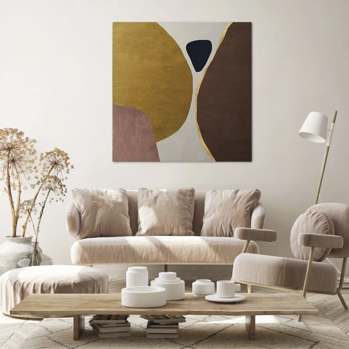 Impression sur toile - Image sur toile - L'abstraction – une place dans l'espace - 60x60 cm