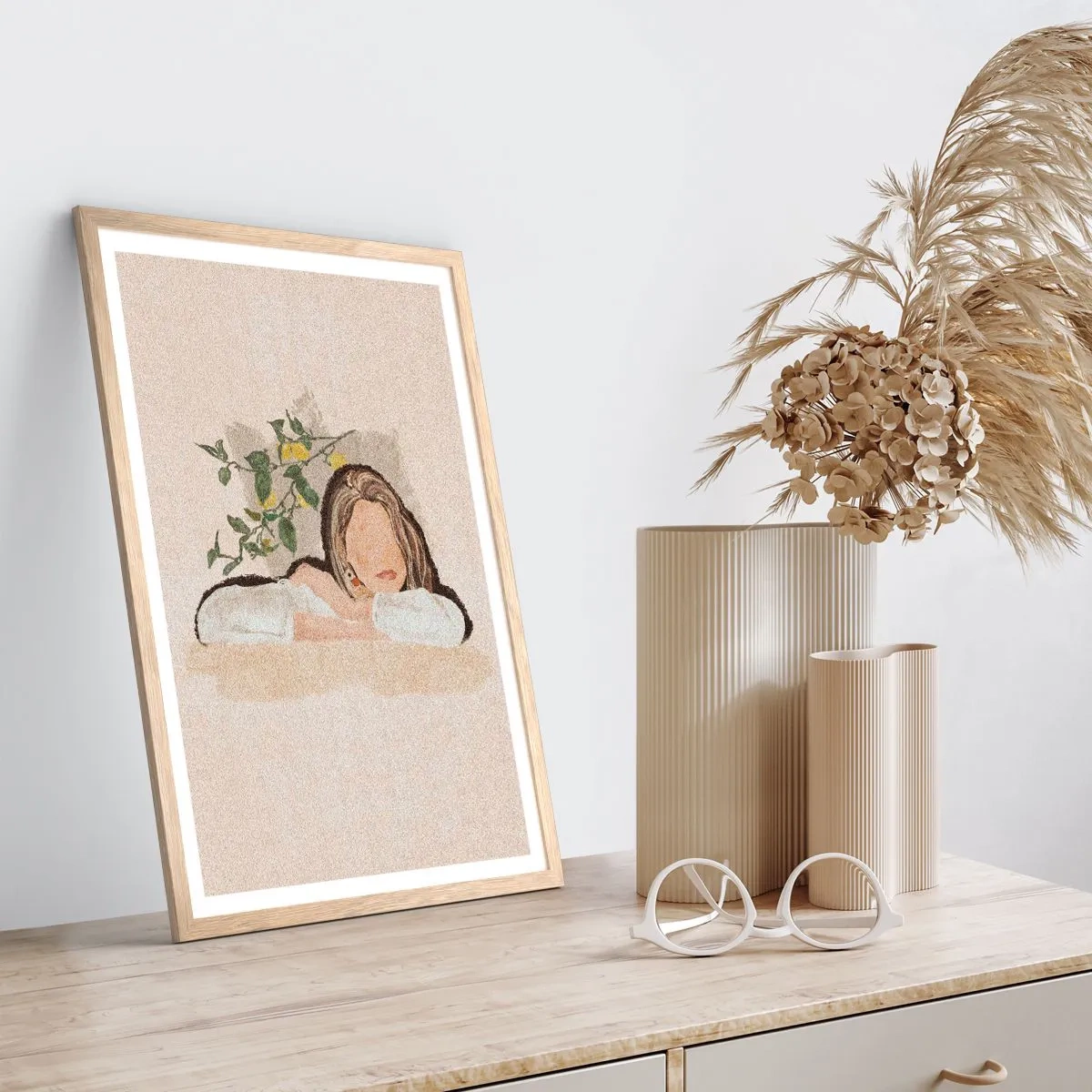 Affiche dans un chêne clair - Poster - La beauté du sud - 40x50 cm