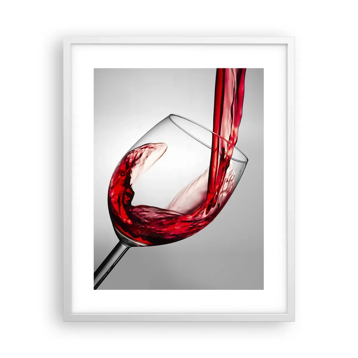 Affiche dans un cadre blanc - Poster - Nuance - mouvement - son - 40x50 cm