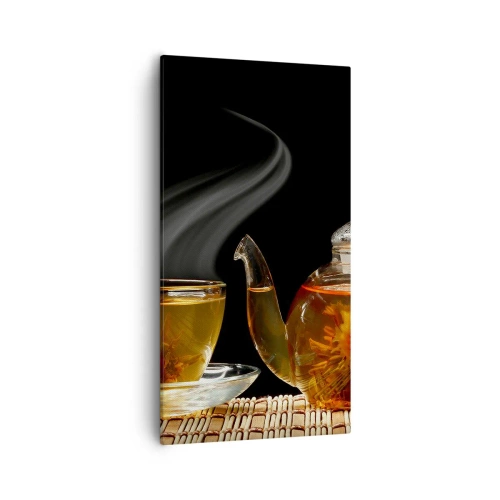 Impression sur toile - Image sur toile - La magie et l'art de l'infusion du thé - 55x100 cm