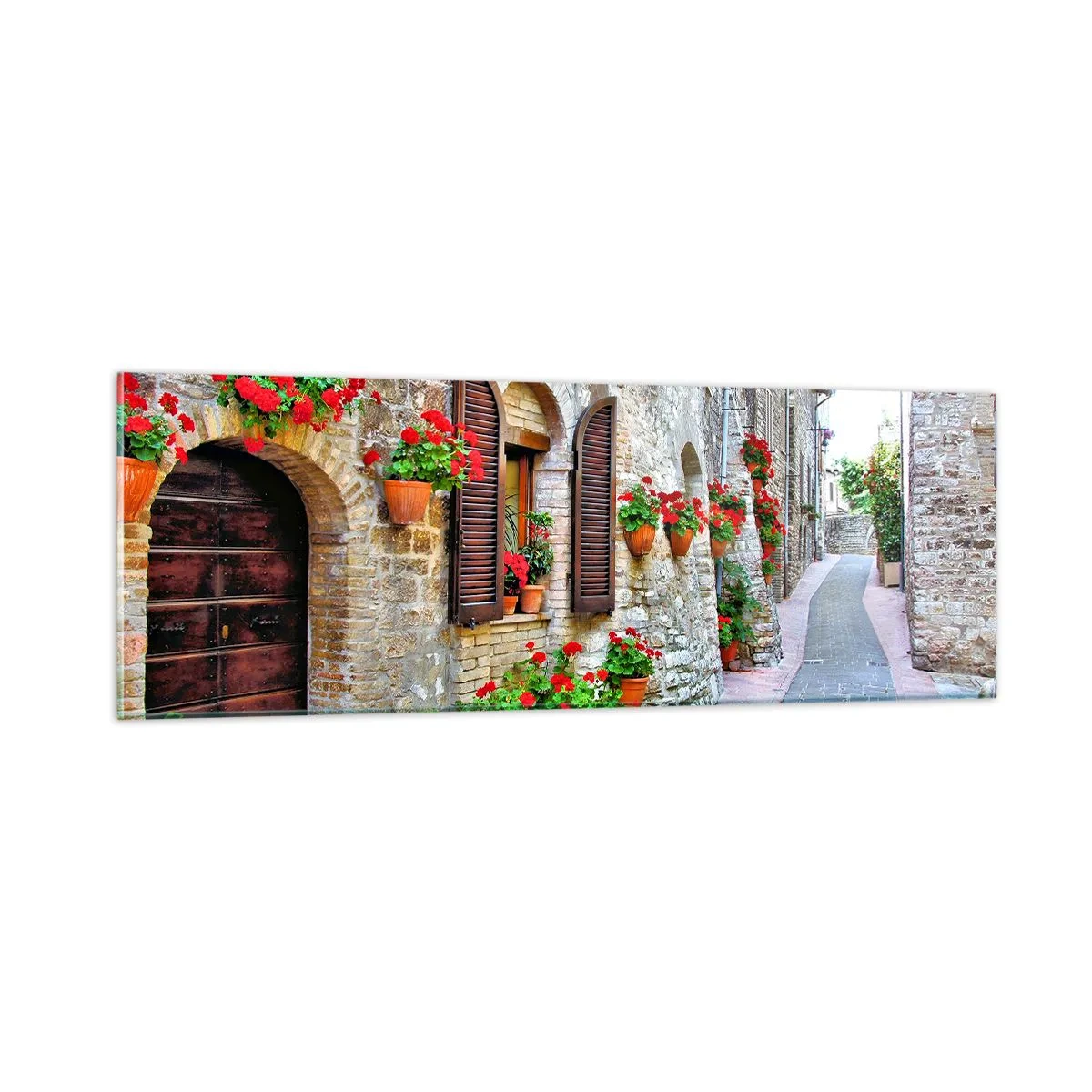 Impression sur verre - Image sur verre - Ambiance italienne - 90x30 cm