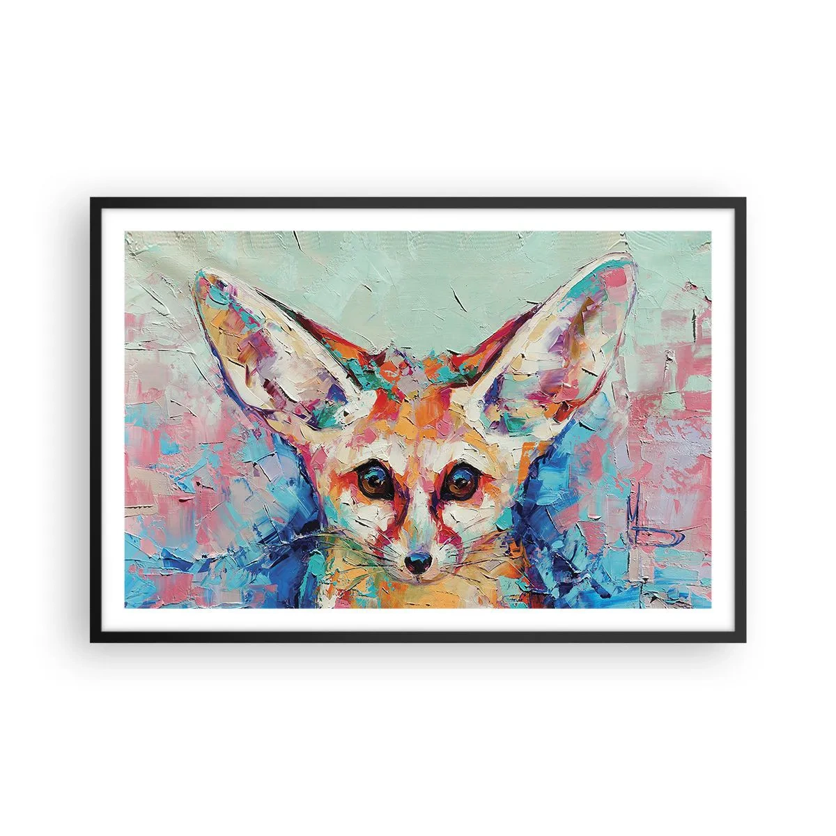 Affiche dans un cadre noir - Poster - Etes-vous prêts pour moi? - 91x61 cm