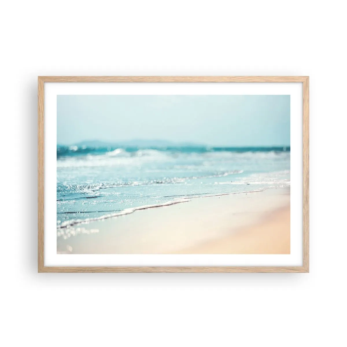 Affiche dans un chêne clair - Poster - Chaleur et bruissement - 70x50 cm