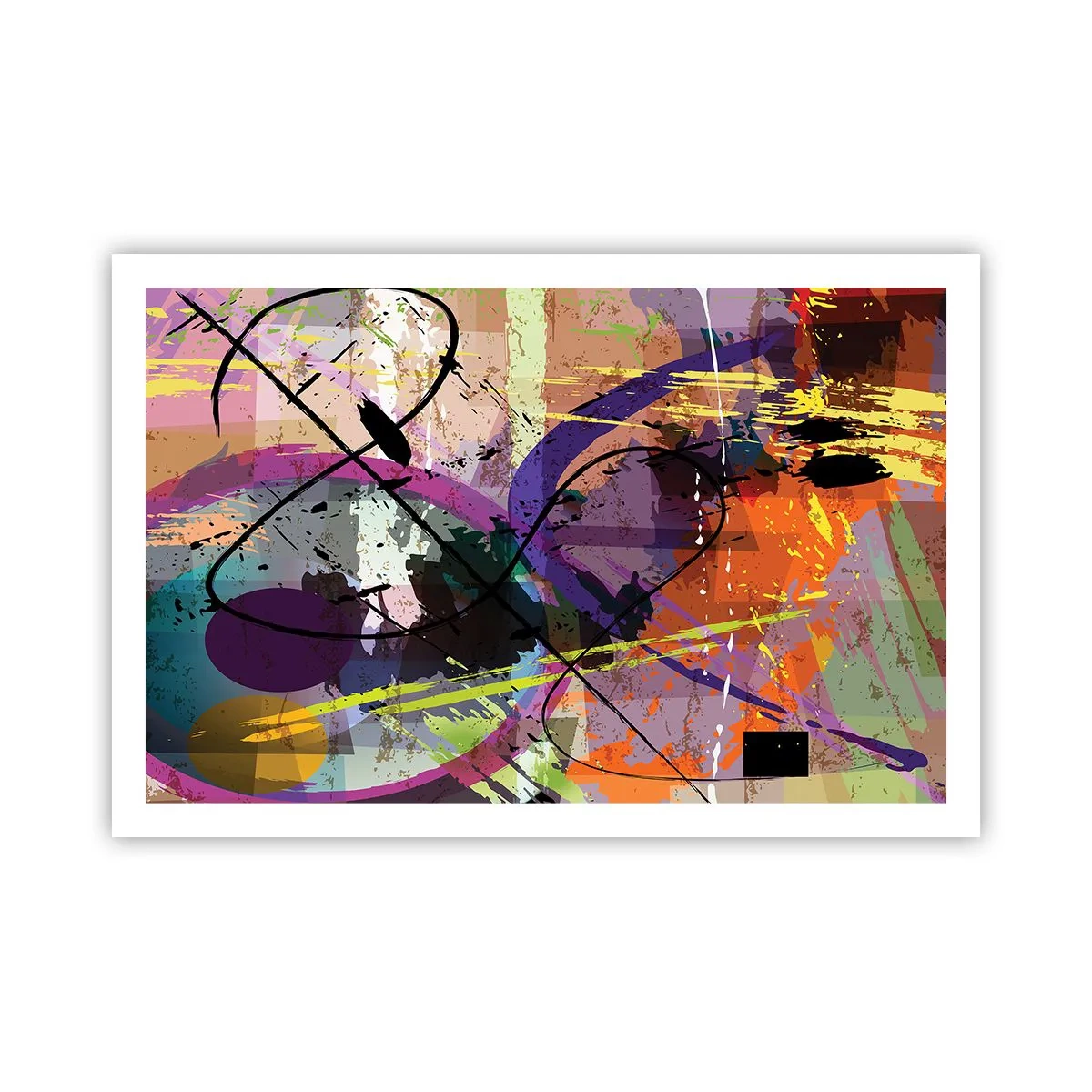 Affiche - Poster - Vous pouvez aller tout droit ou autour - 91x61 cm