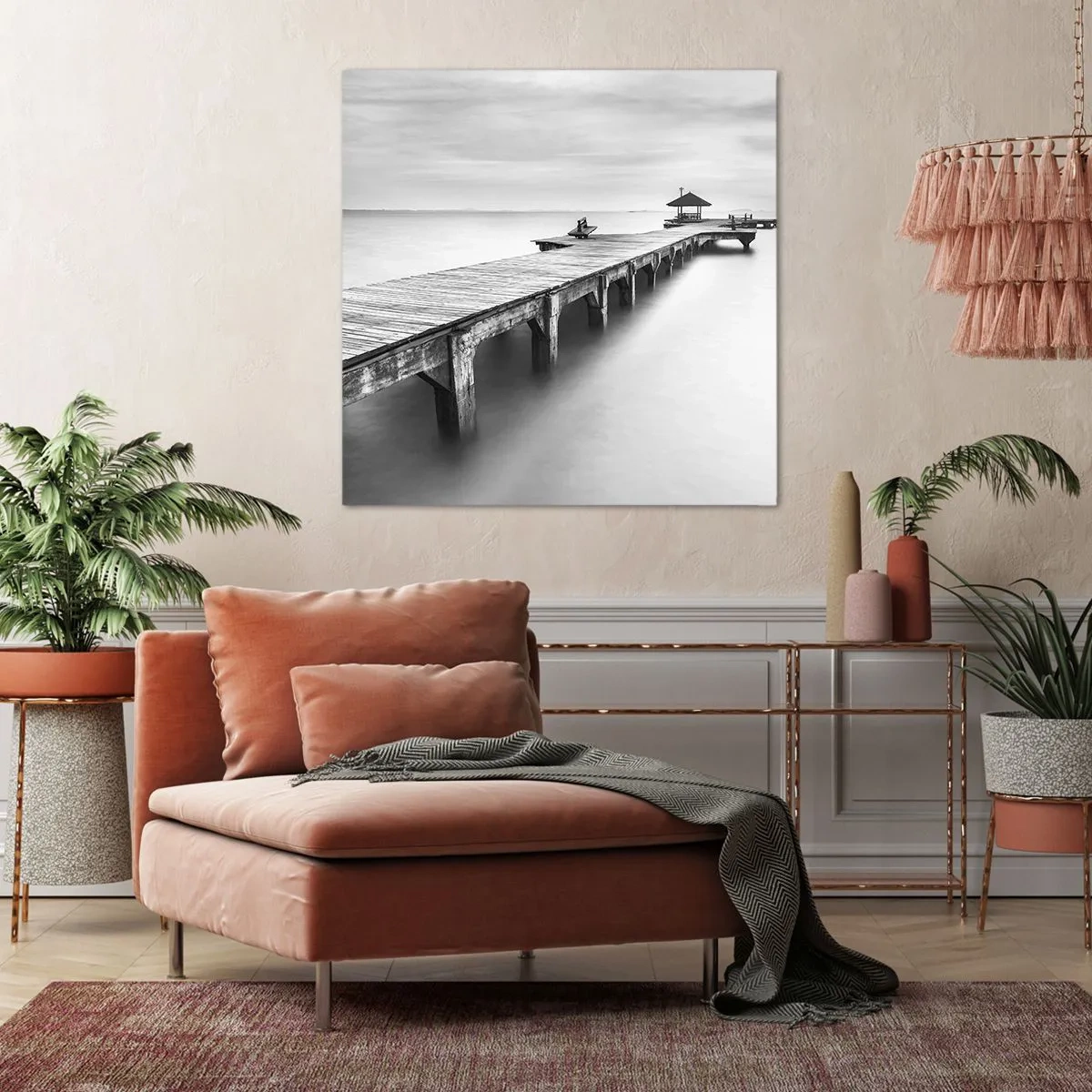 Impression sur toile - Image sur toile - À l'horizon - 70x70 cm