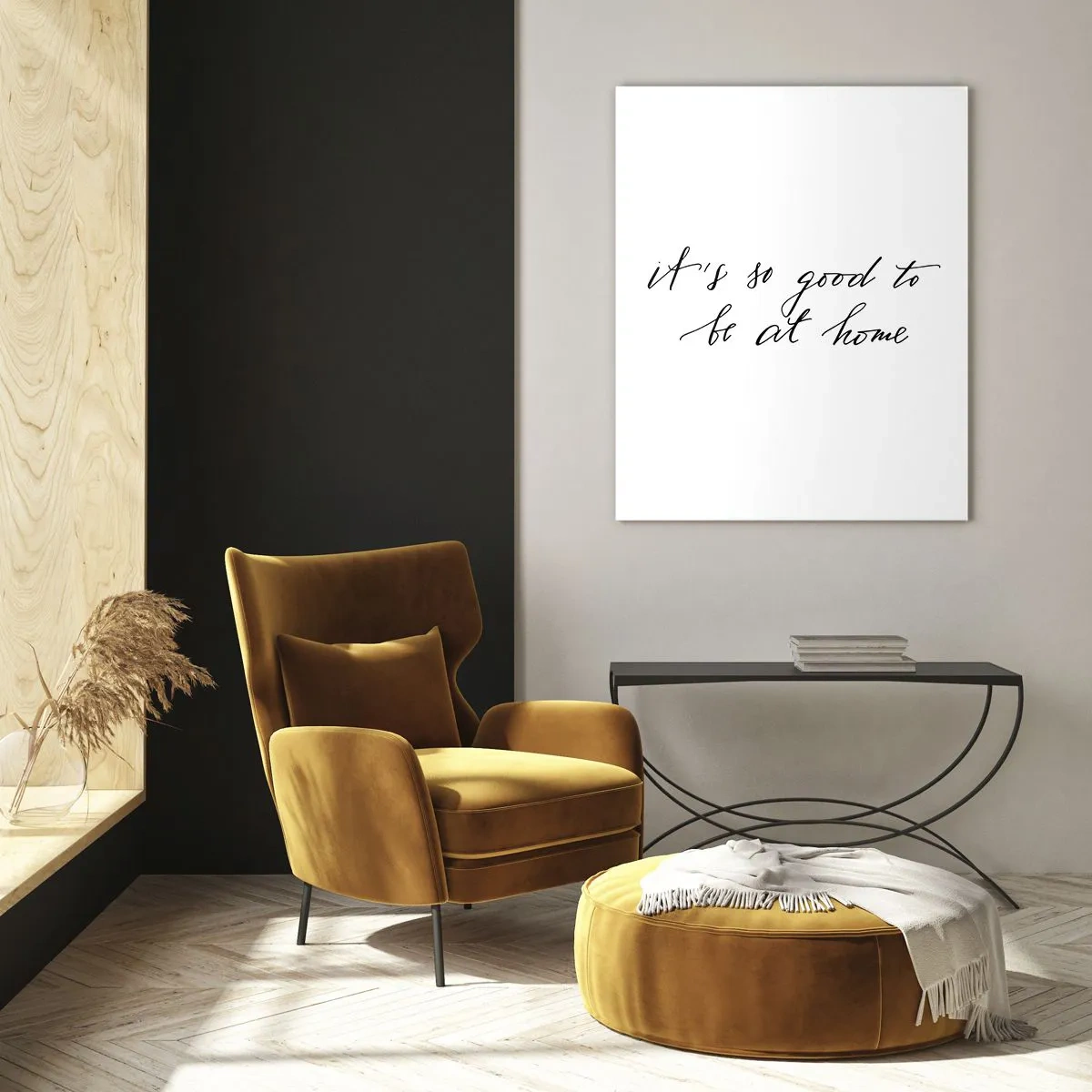 Impression sur verre - Image sur verre - Lettrage de style calligraphique sur fond blanc - 80x120cm - Toute la vérite - Décoration murale moderne pour le salon et la chambre ARTTOR