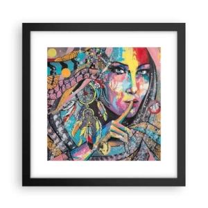 Affiche dans un cadre noir - Poster - Taisez-vous jusqu'à ce que vous compreniez - 30x30 cm