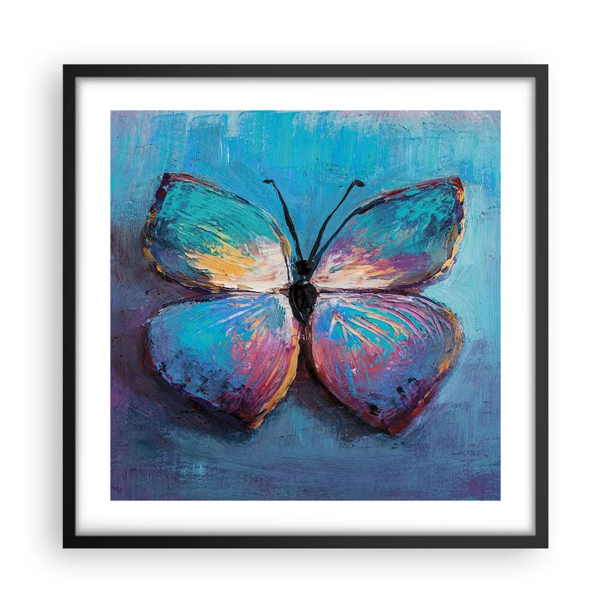 Affiche dans un cadre noir - Poster - Dans toute sa splendeur - 50x50 cm