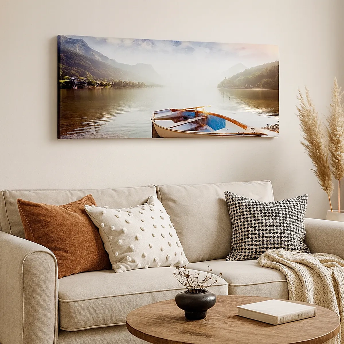 Impression sur toile - Image sur toile - Au bord de la grande et limpide eau - 30x30 cm