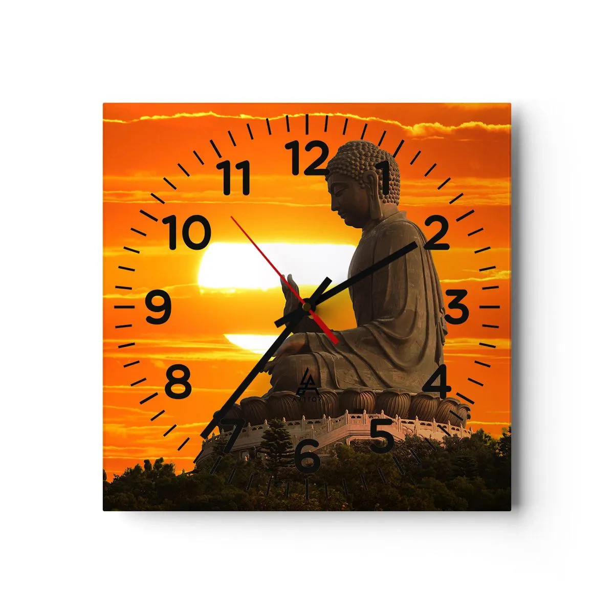 Horloge murale - Pendule murale - Aucune peur du monde - 40x40 cm