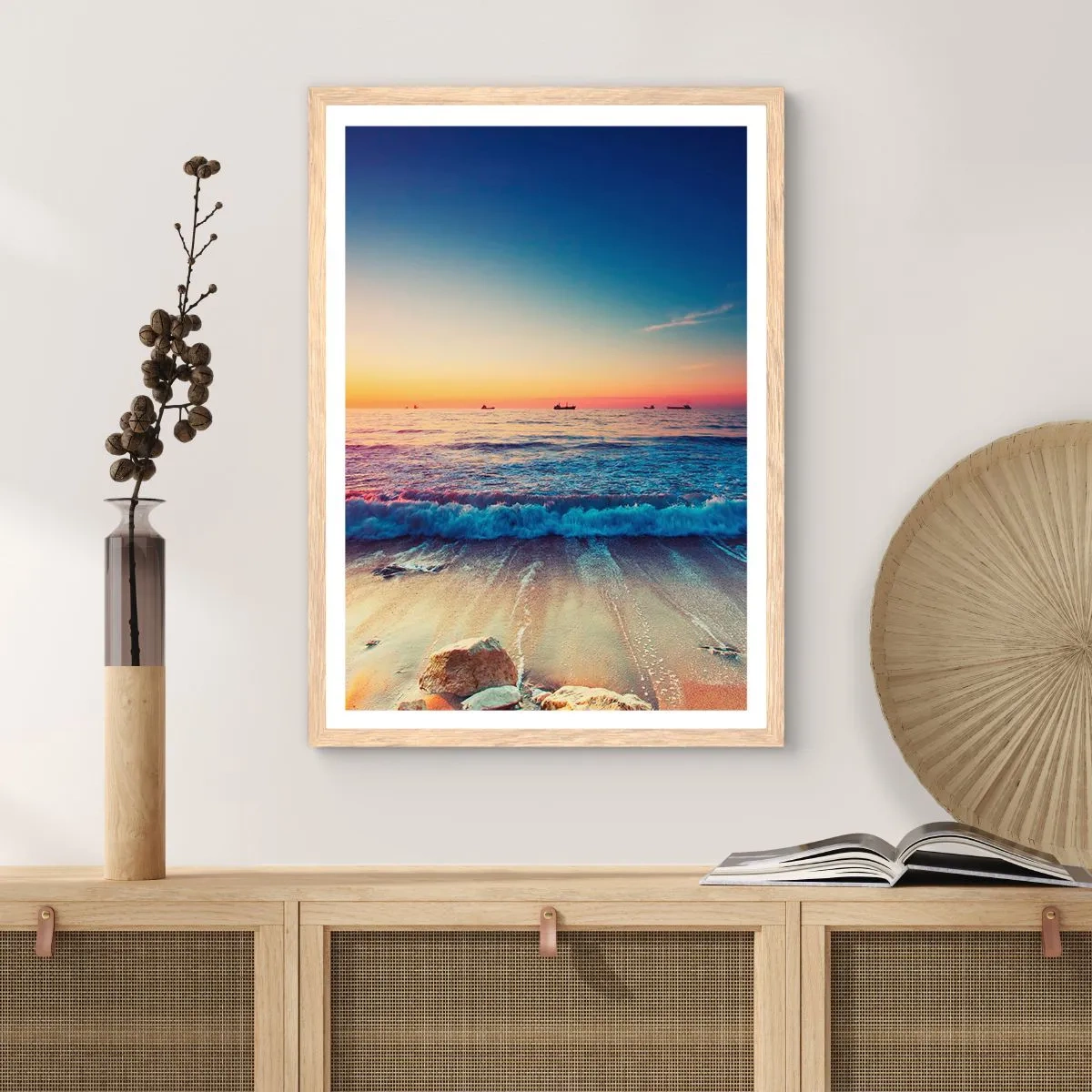 Affiche dans un chêne clair - Poster - Mais quel horizon ? - 61x91 cm